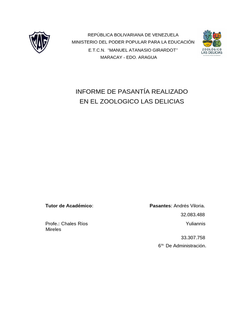 Informe de Pasantias de Azalea Solis | PDF | Contador | Contabilidad