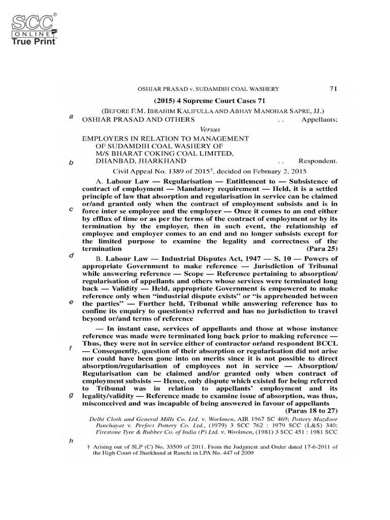 Modak Judgment 2008 SCC Analysis | PDF | Public Law | United States ...