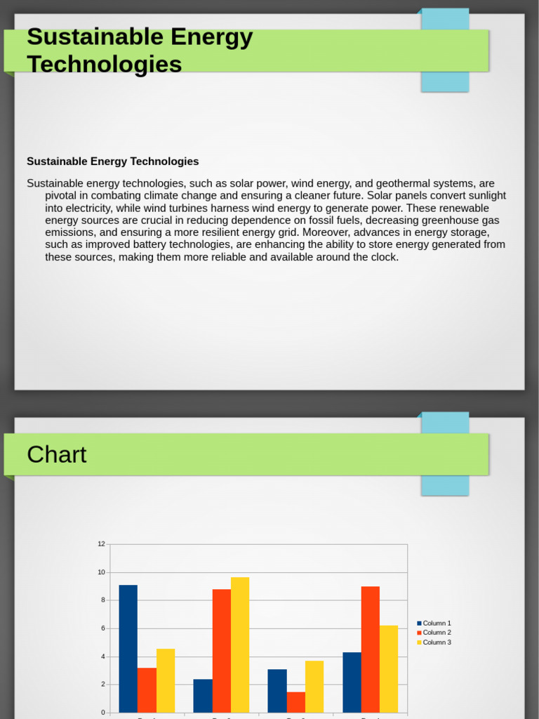 Sustainable Energy Technologies Overview | PDF