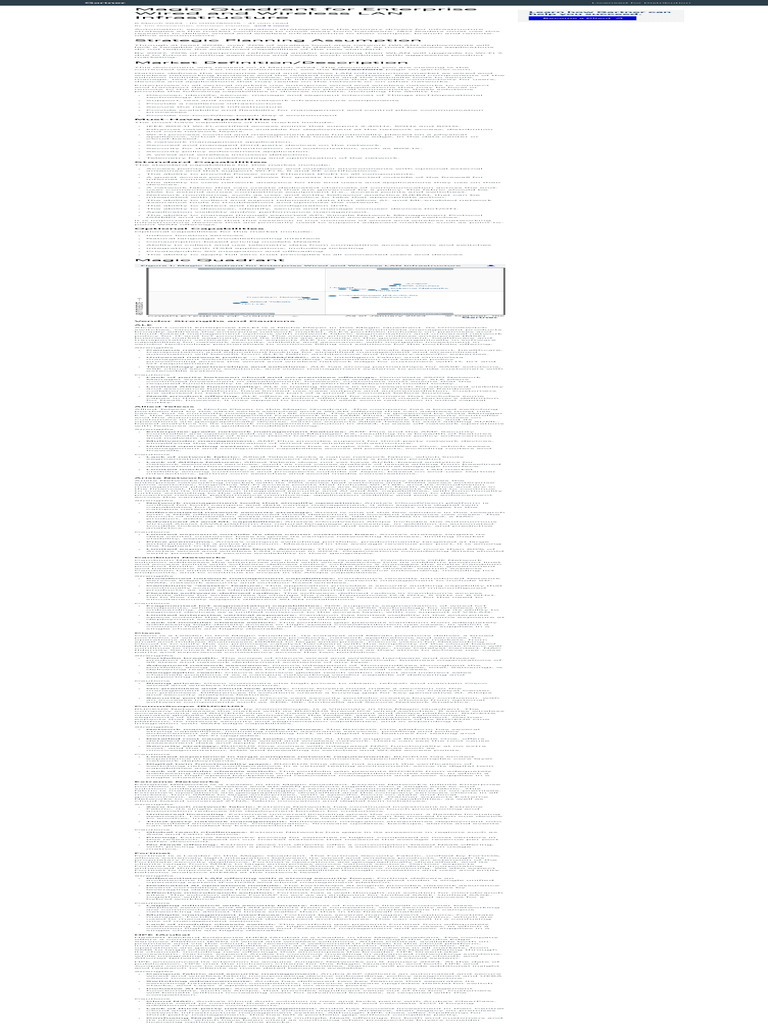 Magic Quadrant for LAN Infrastructure 2024 | PDF | Computer Network ...
