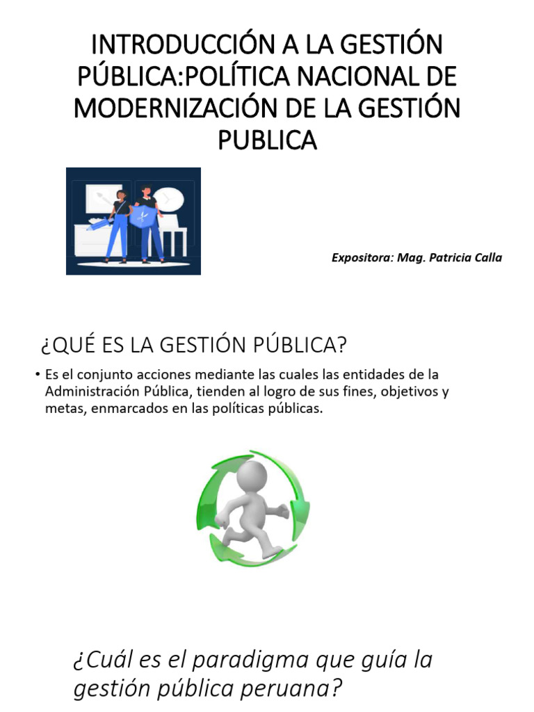 Modernización de la Gestión Pública | PDF | Administración Pública ...