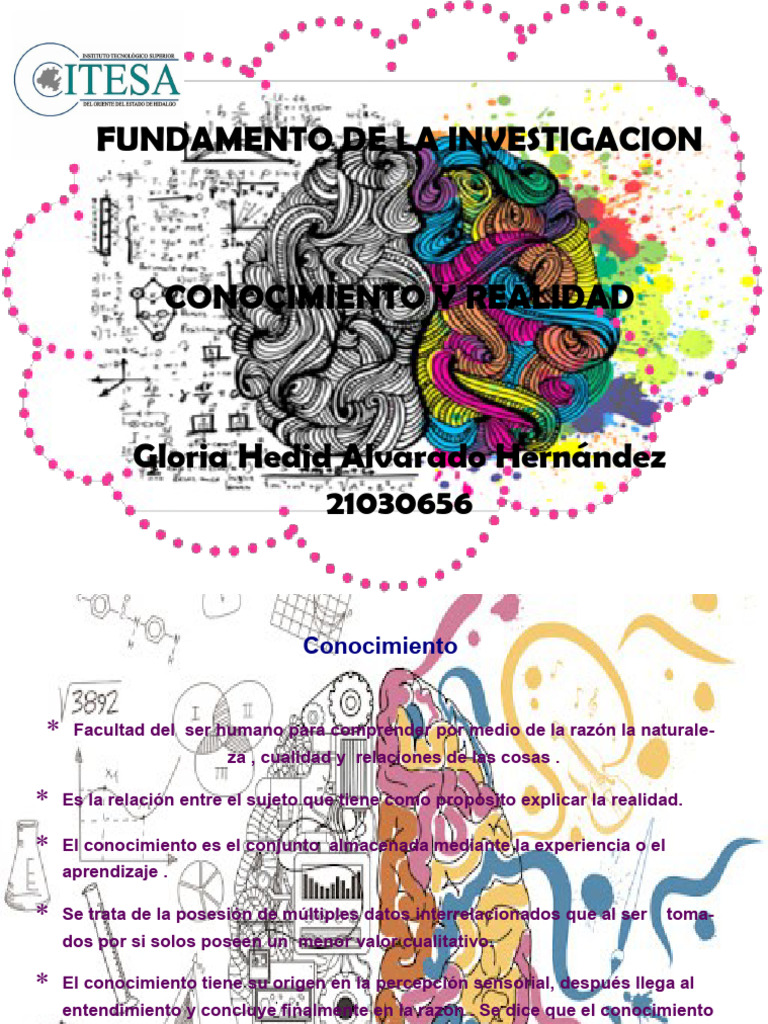 Fundamentos del Conocimiento y Realidad | PDF