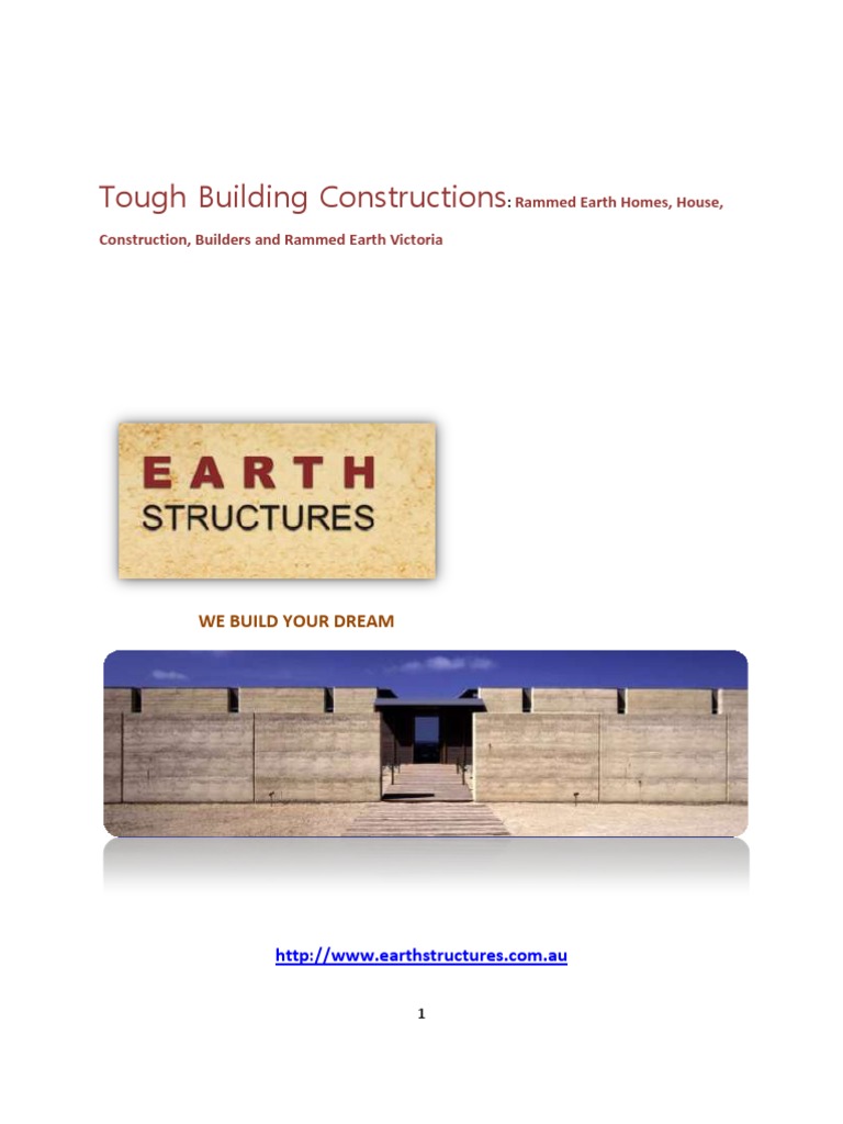 Rammed Earth Homes in Victoria | PDF | Home & Garden | Science ...