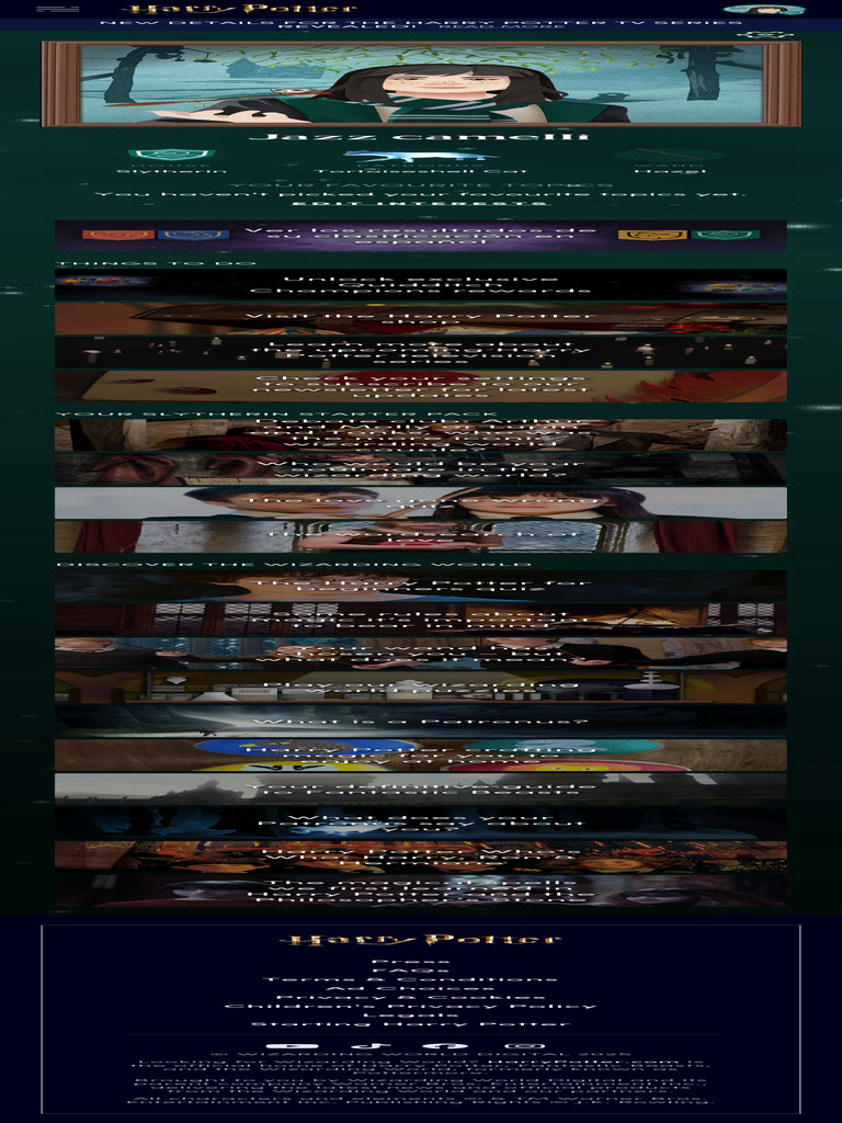 Your Harry Potter Profile Overview | PDF | Mythography | Harry Potter