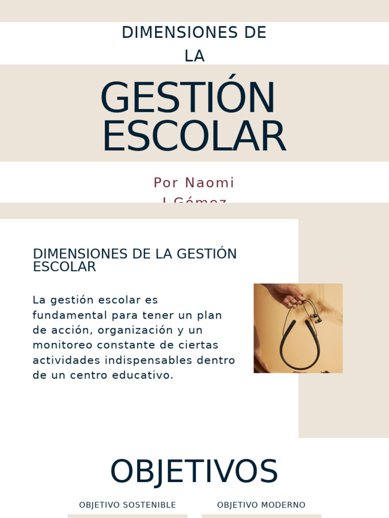 Dimensiones de la Gestión Escolar | PDF
