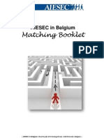 Matching Booklet: AIESEC in Belgium