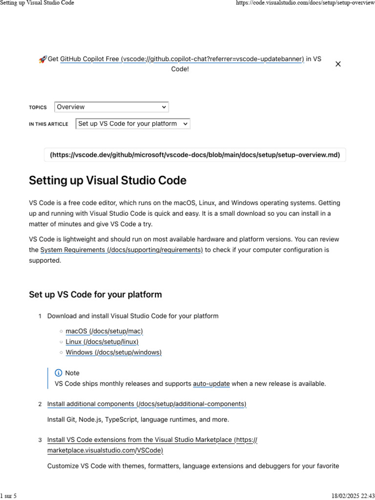 01-Setting Up Visual Studio Code | PDF | System Software | Computer ...