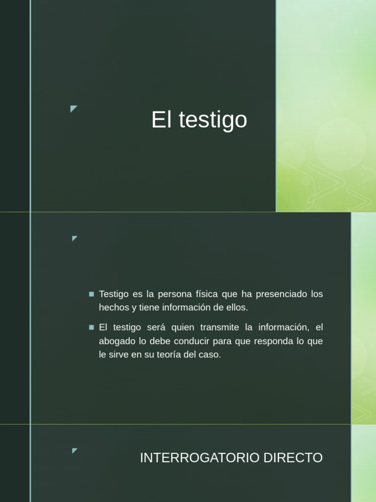Estrategias para Interrogatorios de Testigos | PDF | Testigo | Testimonio