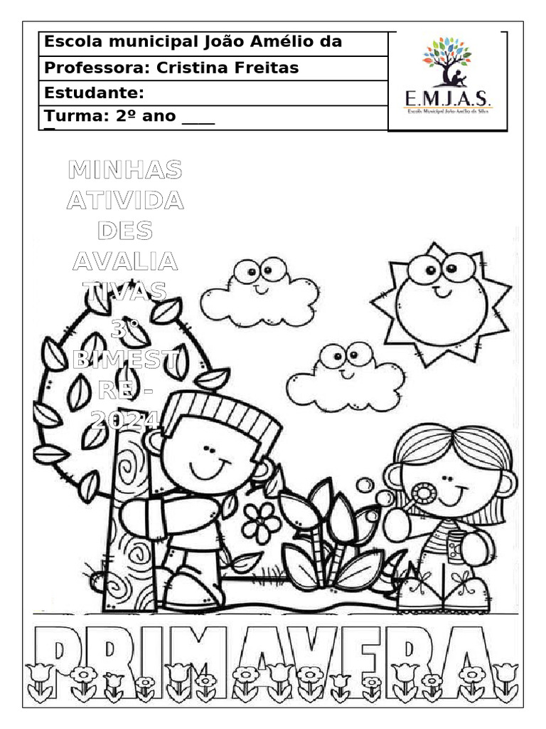 Capa de Atividades 3º Bimestre 2024 | PDF