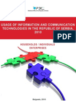 Usage of Information and Communication Technologies in The Republic of Serbia, 2010