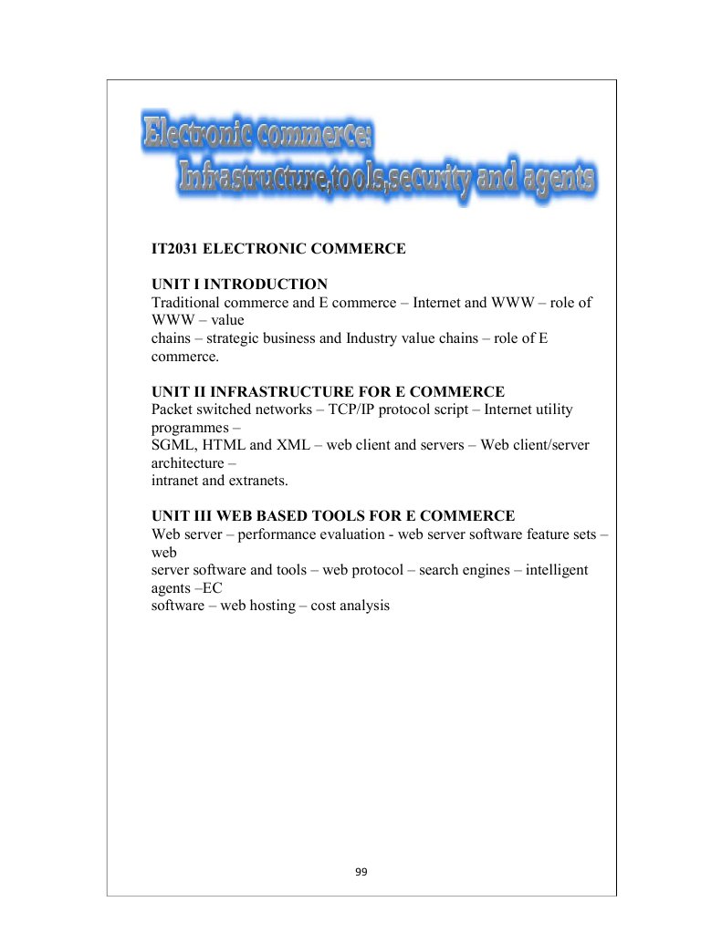 It2031 Electronic Commerce | PDF | World Wide Web | Internet & Web