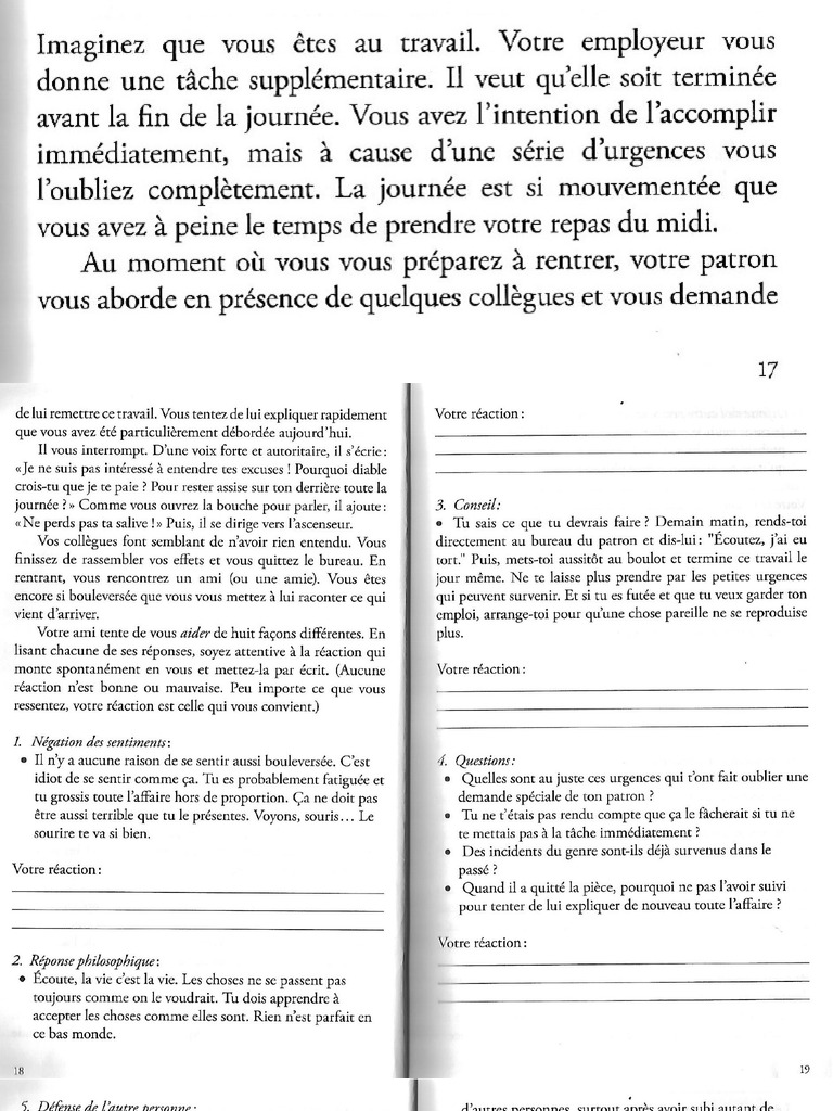 Attitudes Face À Une Émotion Désagréable | PDF