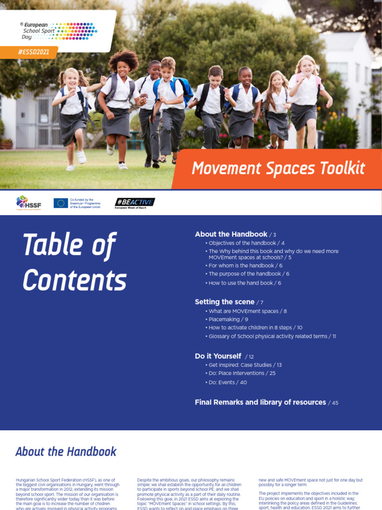 Movement Spaces Toolkit for Schools | PDF | Obesity | Brain