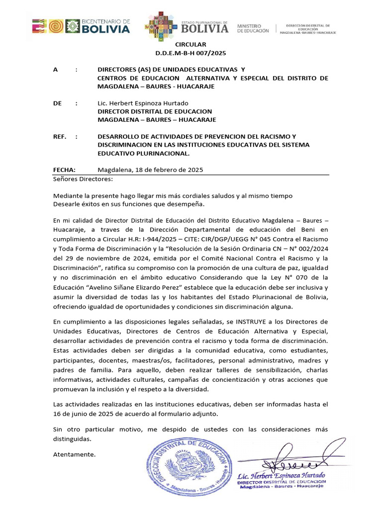 Circular 07 | PDF | Justicia | Crimen y violencia