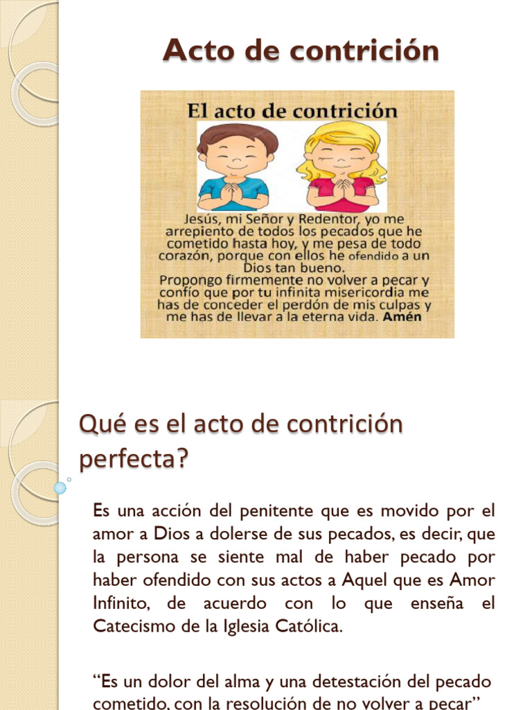Acto de Contrición | PDF