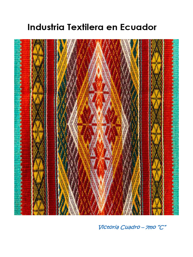 Industria Textilera en Ecuador - Folleto ECA | PDF | Textiles ...