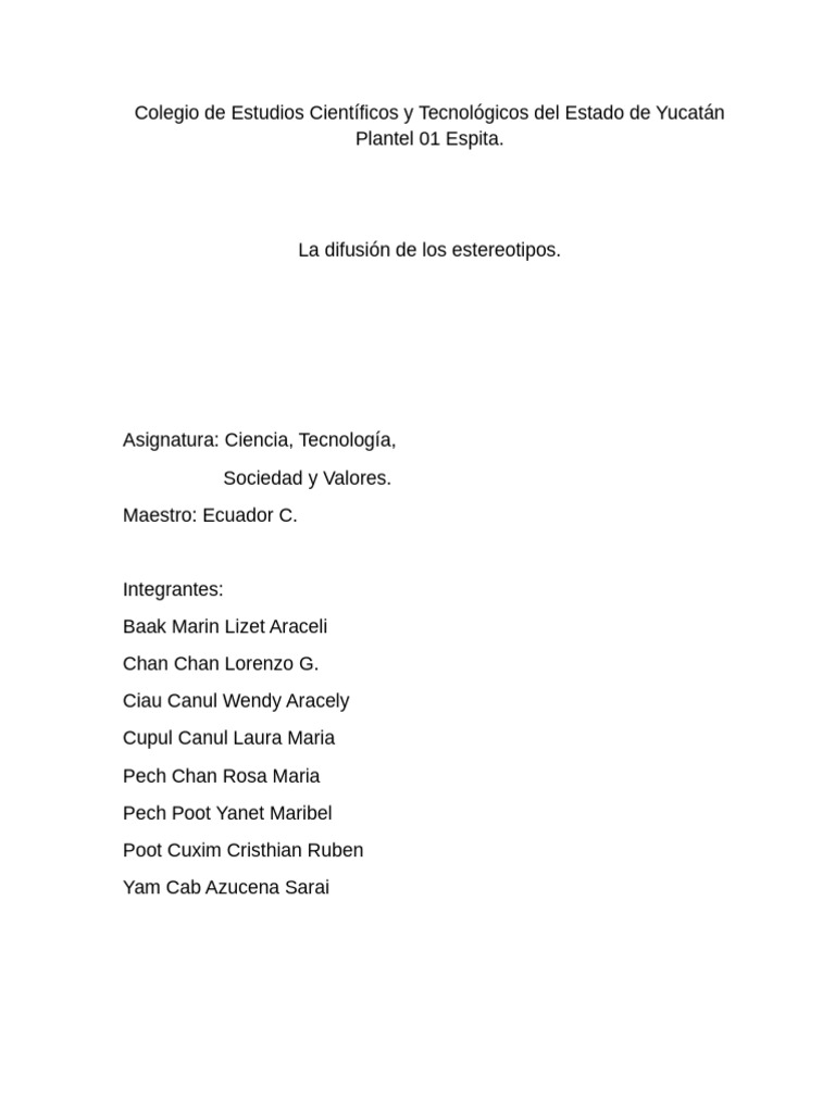 Estereotipos de Género y su Impacto Social | PDF | Estereotipos | Hombre
