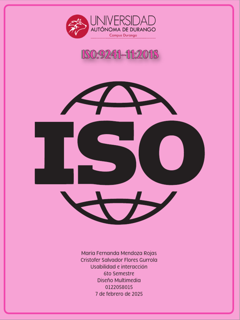 Definición de Usabilidad ISO 9241-11:2018 | PDF