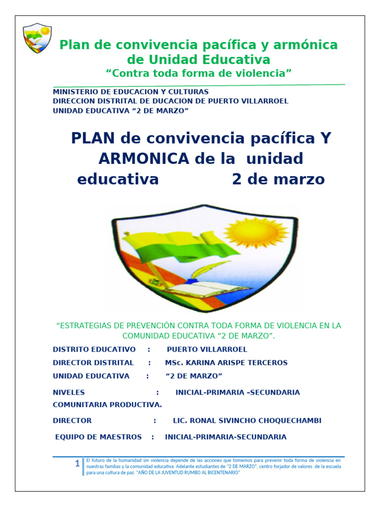 Plan Convivencia 2025 | PDF | Violencia | Abuso sexual