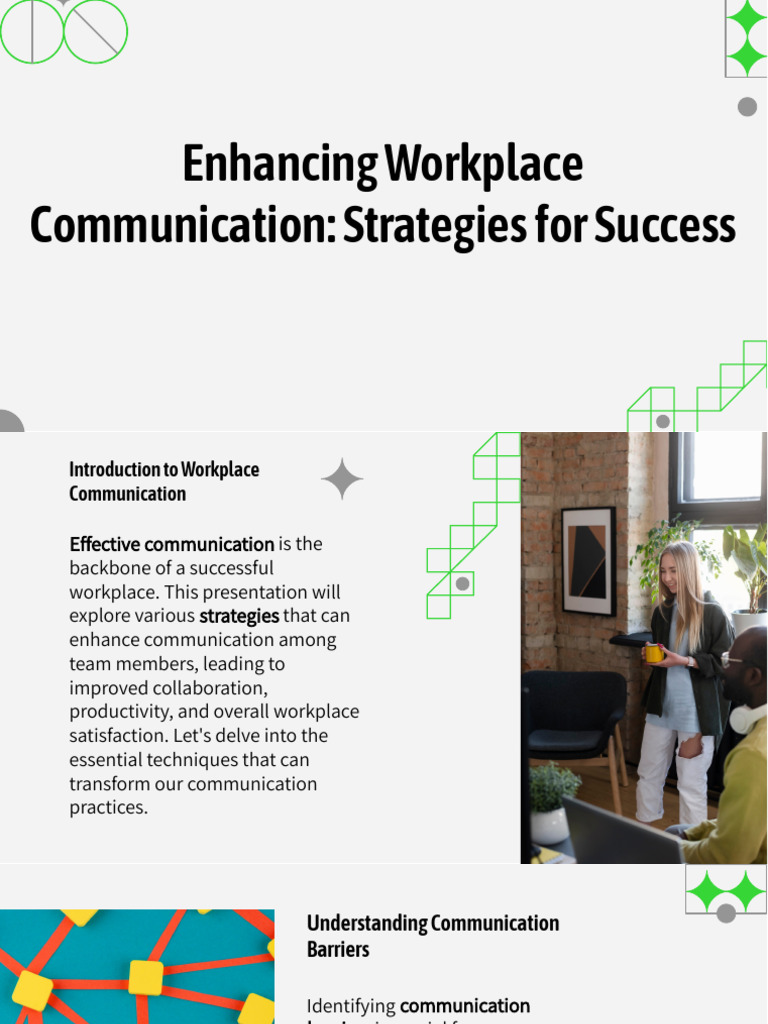 Workplace Communication Strategies | PDF | Communication | Nonverbal ...