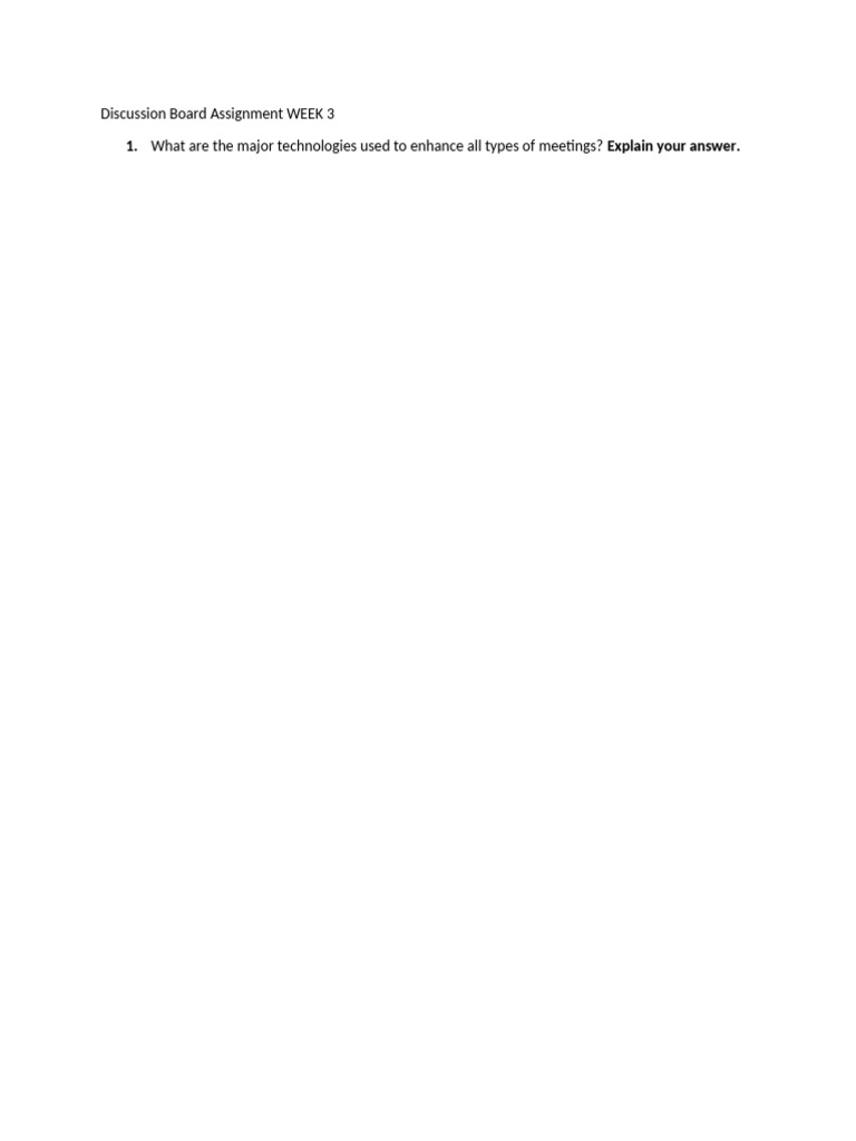 Discussion Question WEEK 3 | PDF