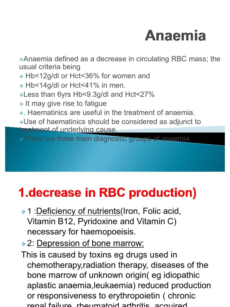 Anaemia Presentation MNH Anemia Vitamin B12
