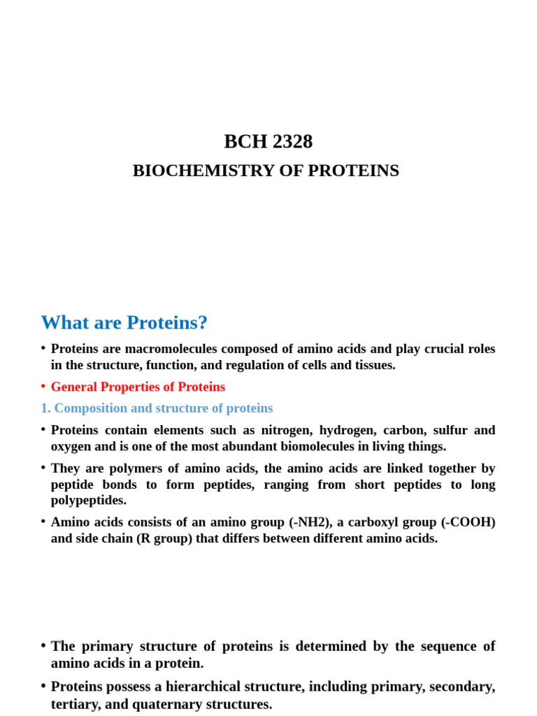 Understanding Protein Structure and Function | PDF | Proteins | Protein ...