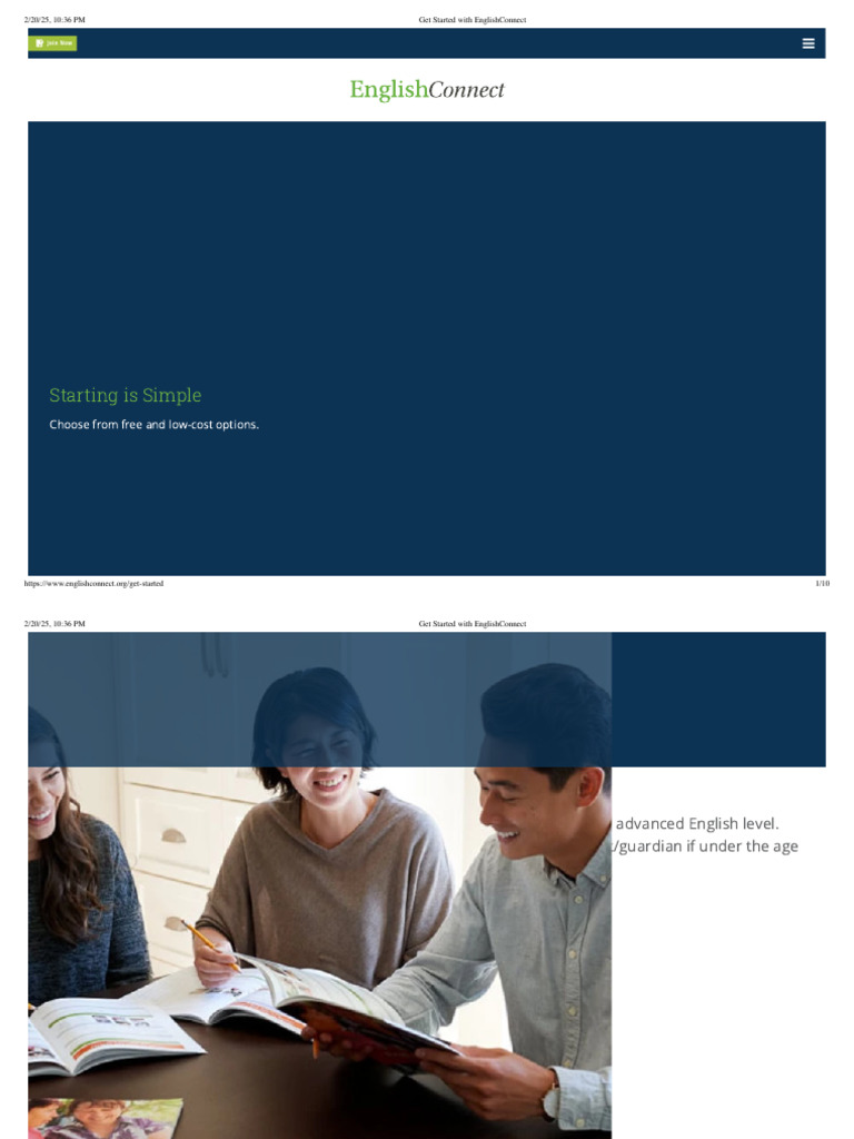 Get Started With EnglishConnect | PDF | English Language | Learning