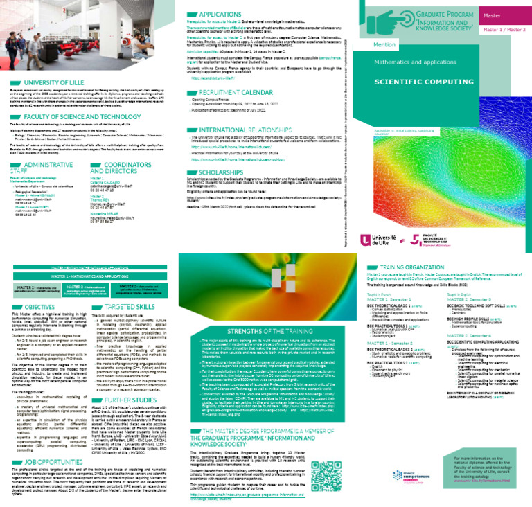 Master's in Scientific Computing | PDF | Computational Science ...