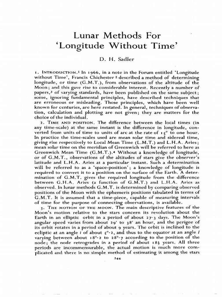 111426.sadler On Lunar Altitudes | PDF | Longitude | Moon