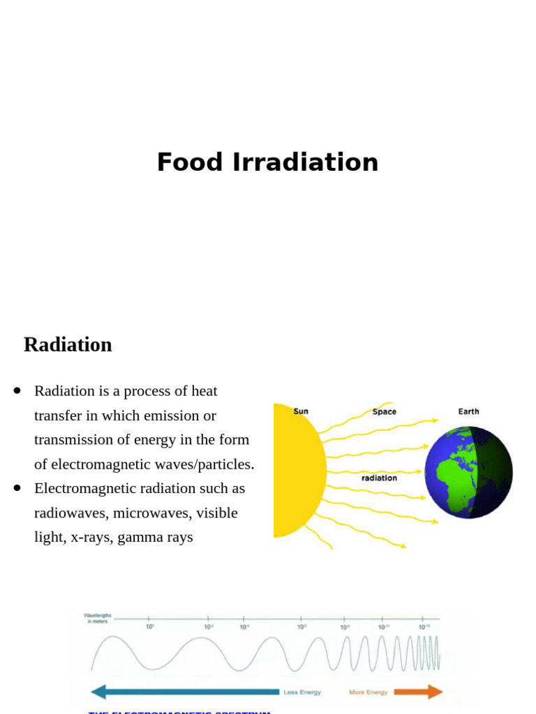 Food Irradiation Techniques Explained | PDF | Ionizing Radiation | Electron