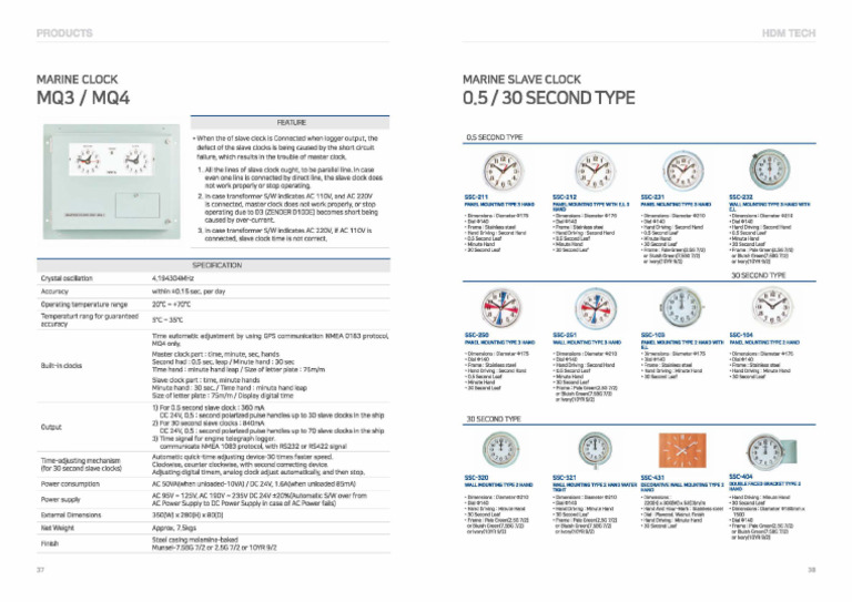 Marine Clock | PDF