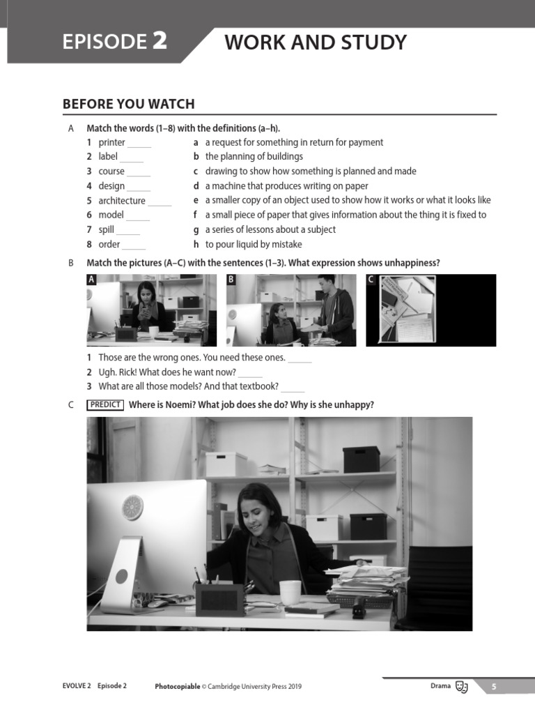 Evolve 5 Video Resource Book Answers | PDF