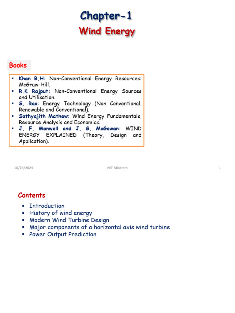 Wind Energy: History and Modern Turbines | PDF | Wind Turbine | Turbine