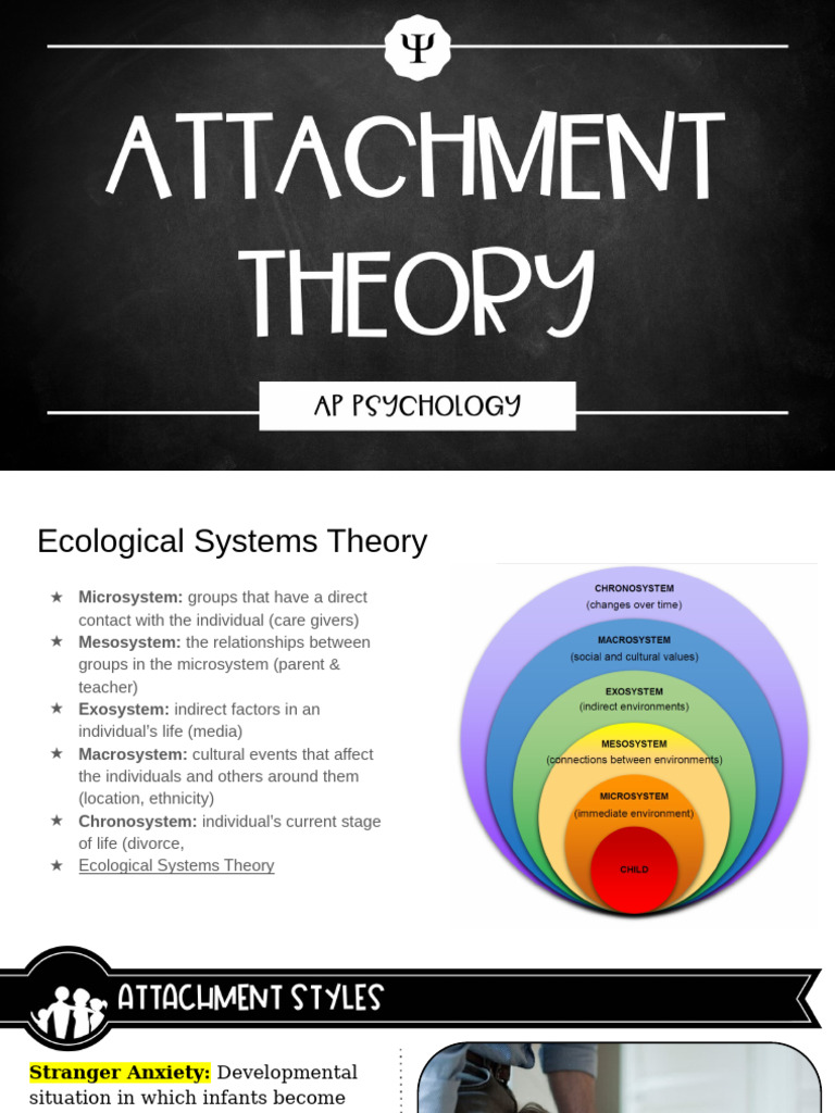 Understanding Attachment and Ecological Theory | PDF | Attachment ...