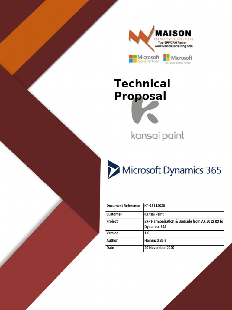 Technical Proposal - KANSAI PAINT V1.0 | PDF | Accounts Payable | Payroll