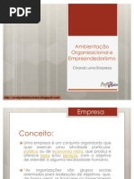 Elaborando uma Empresa parte 1