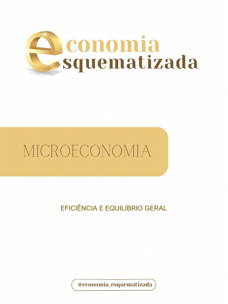 Eficiência e Equilíbrio Geral na Economia | PDF | Oferta e procura ...