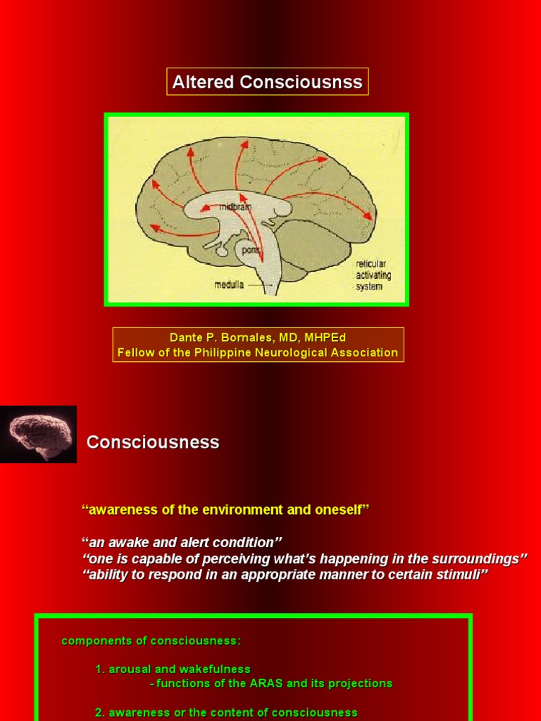 Altered Consciousness | PDF | Dementia | Coma