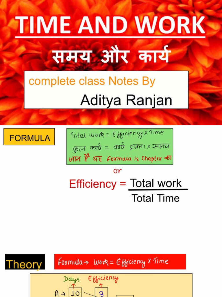 Time and Work 1 | PDF