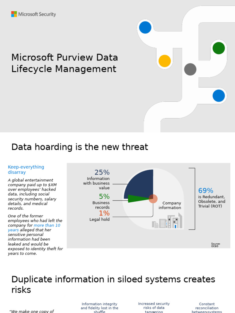 Microsoft Purview Data Lifecycle Management Overview | PDF | Records ...