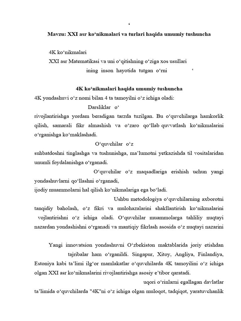 4K Metodi | PDF