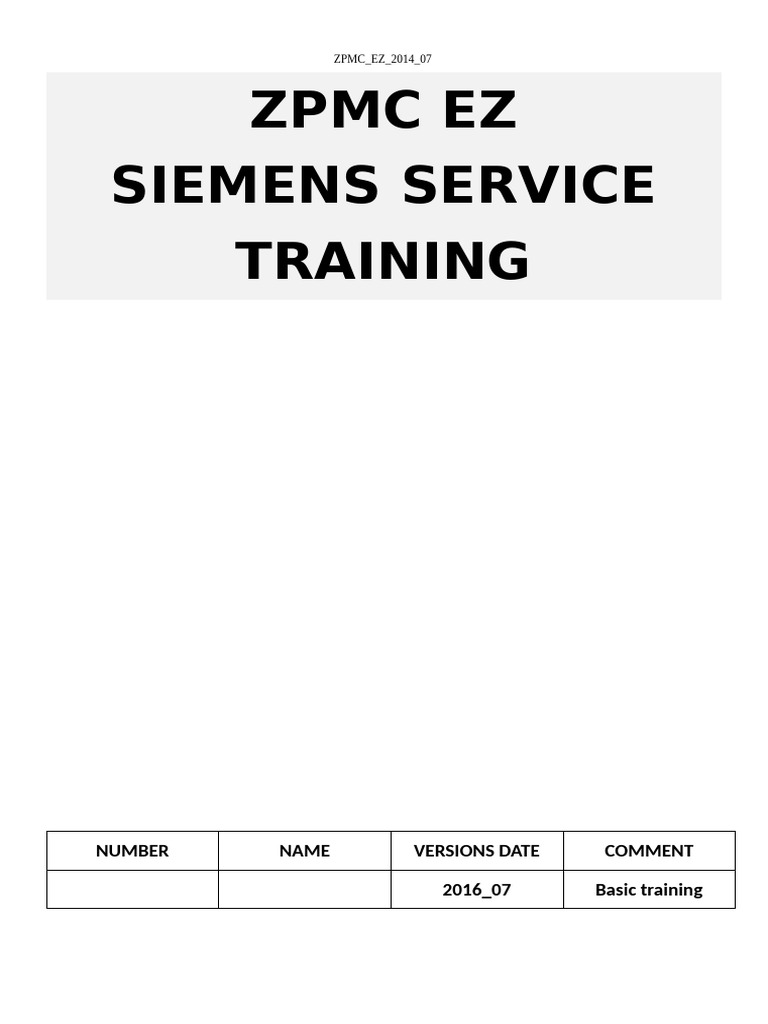 Siemens Industrial Training Guide | PDF