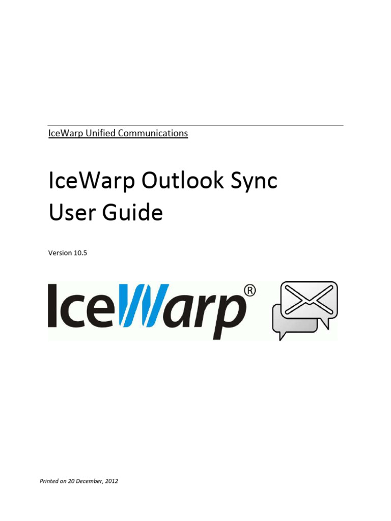Outlooksyncguide | PDF | Microsoft Outlook | Online And Offline