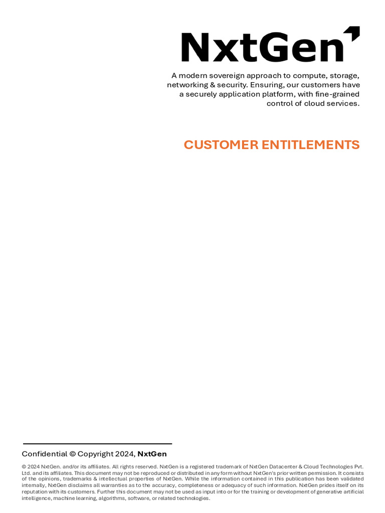 Customer Entitlements | PDF | Cloud Computing | Security