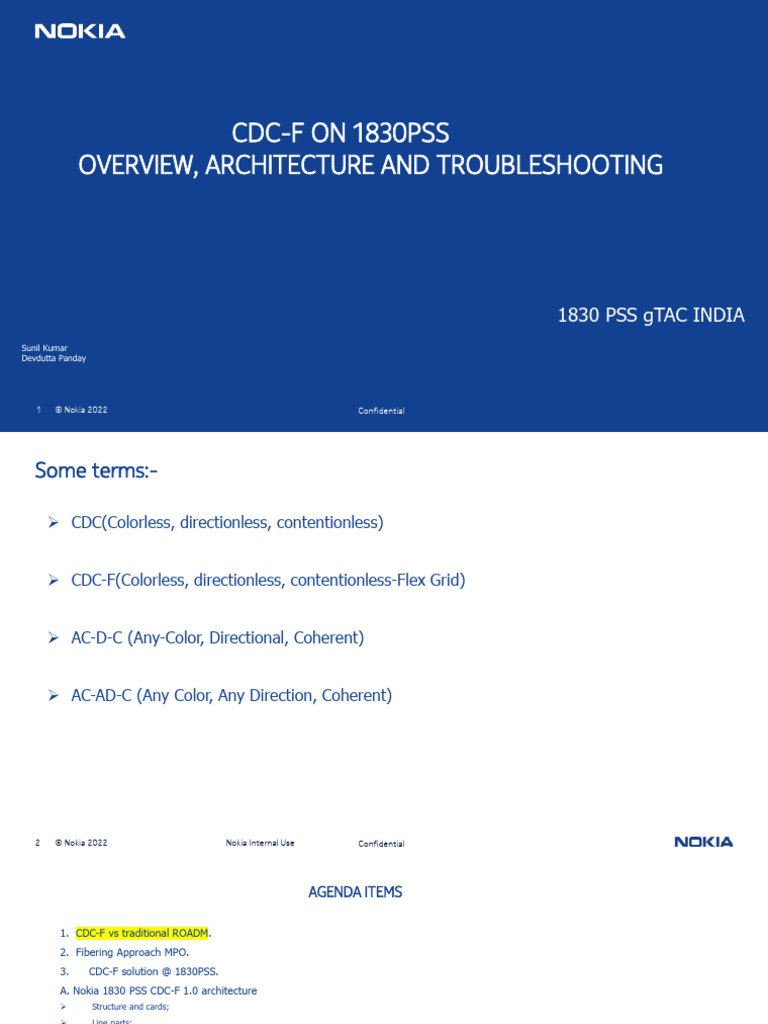 1830PSS CDC - F Training V2 | PDF | Wavelength Division Multiplexing ...