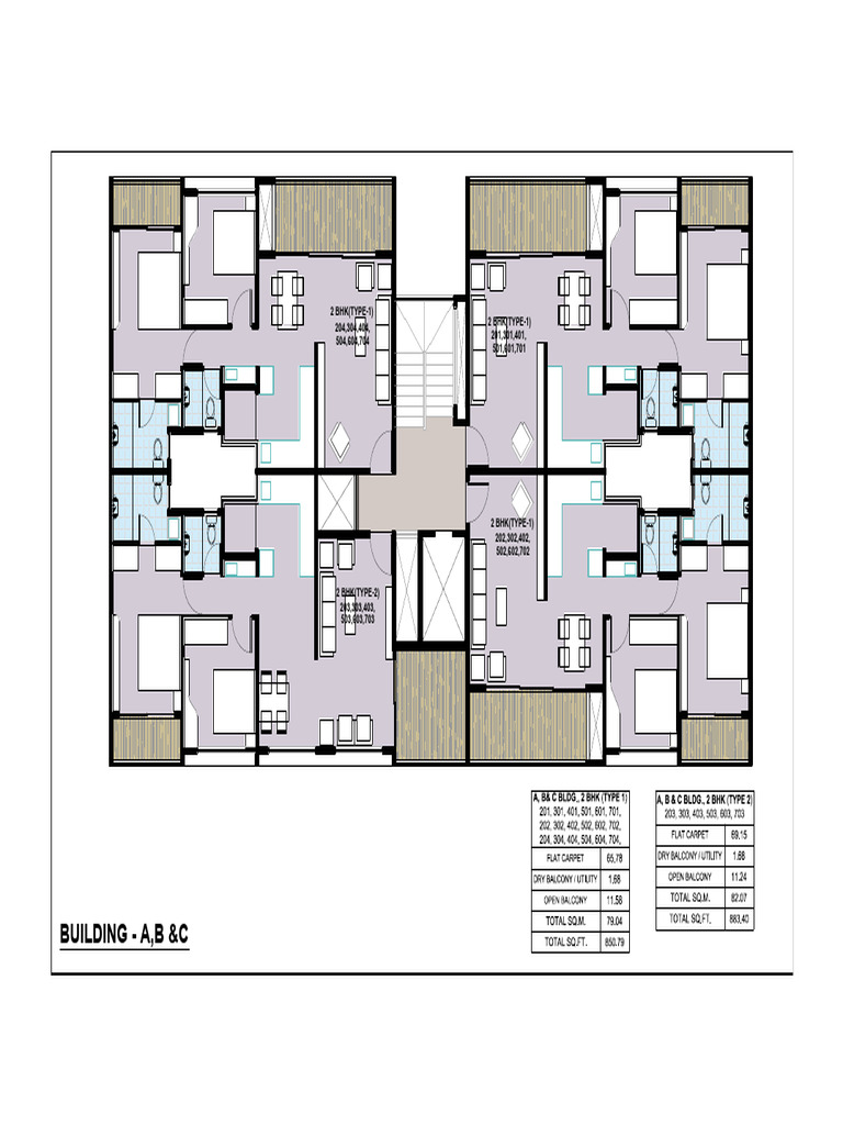 2 BHK Floor Plans and Dimensions | PDF