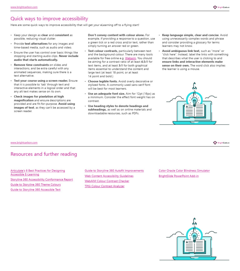 Quick Tips for eLearning Accessibility | PDF | Accessibility ...