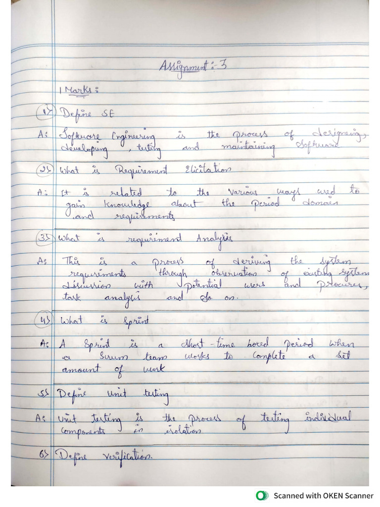 SE Assignment | PDF