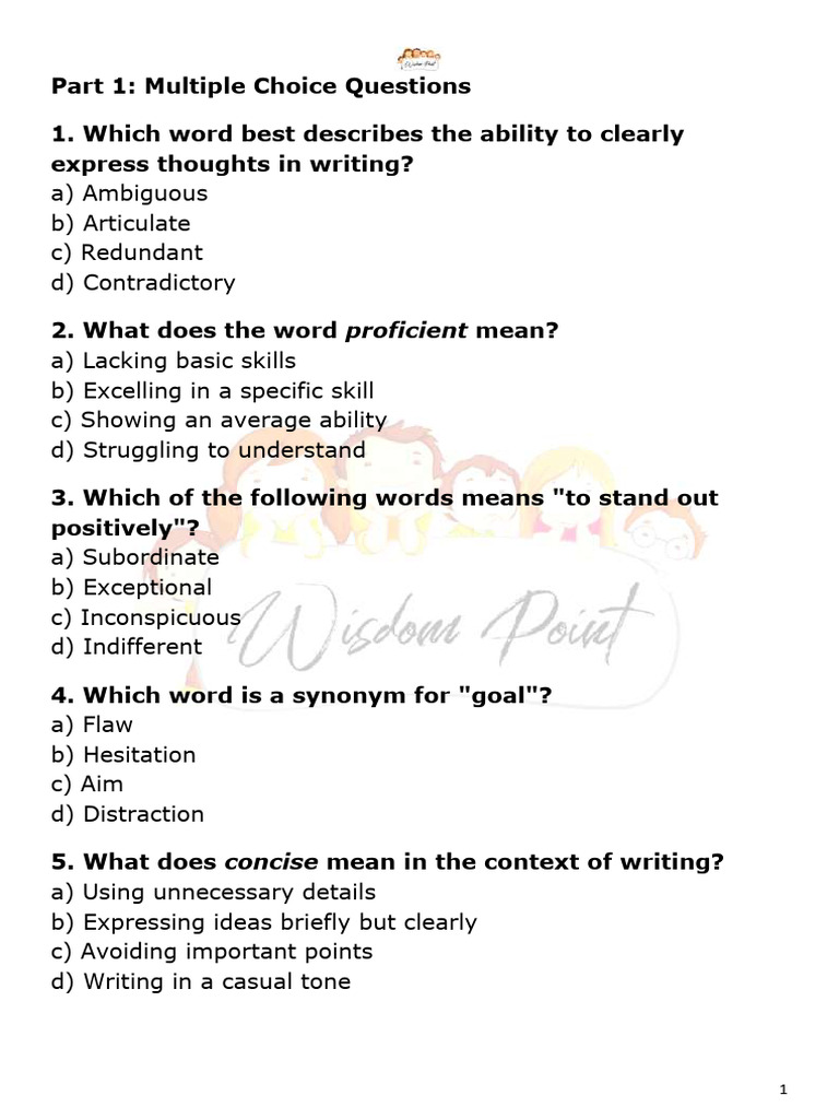 Writing Skills Assessment and Exercises | PDF | Essays | Ambiguity